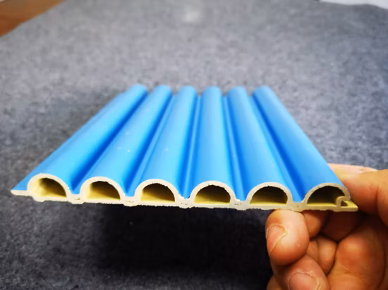 Pannello decorativo per interni in legno di carbone Baboo Baboo Pannello a doghe in WPC Rivestimento per pareti scanalate Pannello per feritoia in legno in PVC integrato