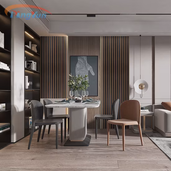 Pannello a parete composito in plastica di legno/pannello a parete in WPC per la parete domestica